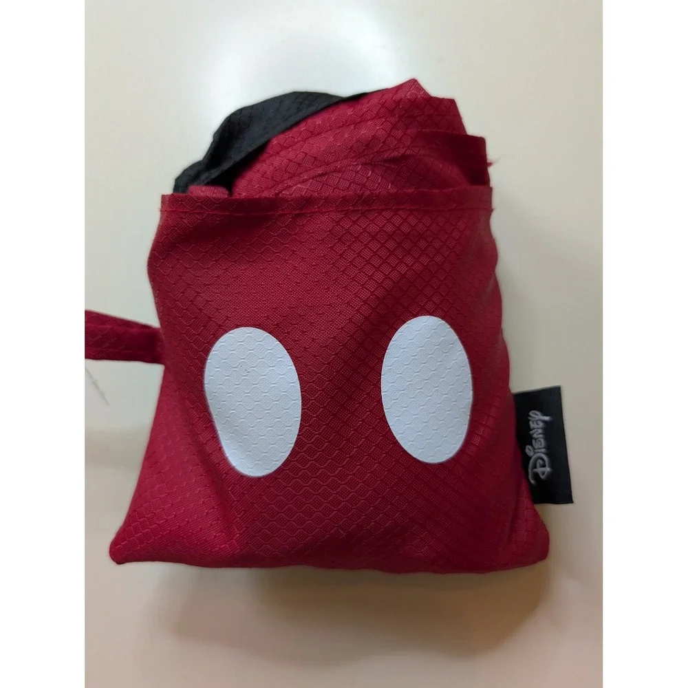 Disney Mickey Mouse Foldable Reusable Beach Picnic‎ Blanket W/ Weights Red Black